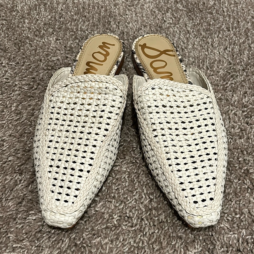 Gorgeous & great condition, Sam Edelman leather mule flat shoes.